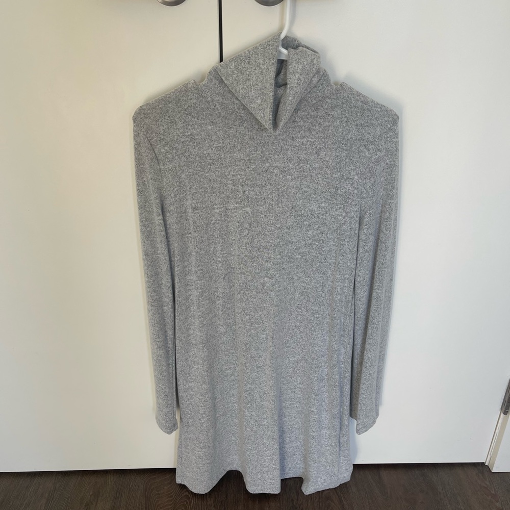 Zara Turtleneck Grey Knit Dress